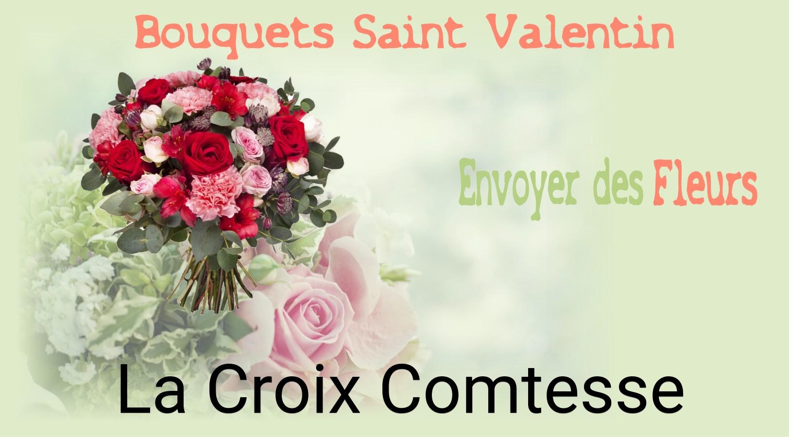 Roses de Saint-Valentin livrées à La Croix-Comtesse